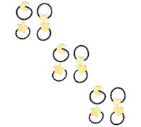 FRCOLOR 12 Piezas Anillo de pelo DIY lazos de pelo de de caballo manguitos de pelo para colas de caballo hair clips horquillas moño tiara anillo de pelo de bricolaje pelo de goma