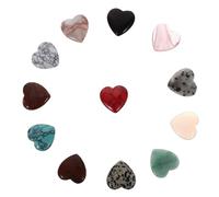 FRCOLOR 12 Piezas De Cuarzo De Roca Manual De Mesa De Cristal Adorno De Escritorio De Cristal Juego De Piedras De Cristal Estatua De Escritorio De Piedra De Amor Mini Piedra De Oficina