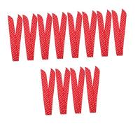 FRCOLOR 12 Piezas Diadema de lunares pañuelo para la cabeza preatado para pañuelo de diademas de diademas de niña aros para el cabello tocado de tela rojo