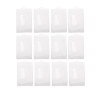 FRCOLOR 12 Piezas Funda Transparente para Tarjetas de Crédito y Membresía, Ligera y Resistente de Plástico Blanco, Organizador Compacto Adecuado para Uso Diario en Transporte Público