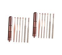 FRCOLOR 12 Piezas Herramienta Para Recoger Oídos Limpiador De Cera De Oído Kit De Diodo Limpiadores De Oídos Kit De Eliminación De Cera De Oídos Cuchara De Oído Kit De Limpieza De Oídos