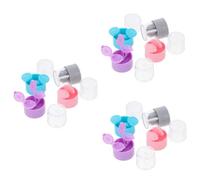 FRCOLOR 12 Piezas Limpieza De Lentes De Contacto De Color Soporte para Lentes De Contacto Estuche para Lentes De Contacto Organizador De Lentes De Contacto Dispositivo De Limpieza Páginas