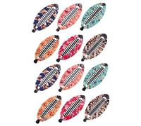 FRCOLOR 12 Piezas Pinzas de plátano floral hair clips horquillas moño cabello lindo clip de volumen del cabello pasador de pelo pinza de pelo flequillo pinzas de cabello bien