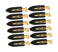 FRCOLOR 12 piezas Pinzas para Pelo sin Arrugas para Mujer de Unidades Clips Profesionales para Seccionar y Estilizar sin Dobleces ni Marcas Pequeño y Ligero Aptas para Tipo de Cabello