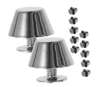 FRCOLOR 12 Piezas Remaches de Metal para Bolsos Tornillo Zinc Aleación Pies de Clavo Accesorios DIY para Cuero Estilo Cubo