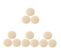FRCOLOR 12 Piezas Sombrero De Apoyo Boina Diy Base Redonda Base De Sombrero Antidesgaste Gorras Materiales De Bricolaje Material De Base De Boina De Bricolaje Sombreros Antiguos Beige Tela