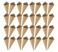 FRCOLOR 120 Conos de Papel Kraft para Bodas Flores Simples, Ideales para Adornos y Manualidades en Fiestas y Shower