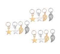 FRCOLOR 120 Piezas Colgante De Uñas Accesorios Para El Cabello De Las Mujeres Cuentas Para De Cabello Anillos De Joyería De De Pelo Anillos Antiguos Para
