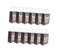 FRCOLOR 12piezas Bolsas De De Cumpleaños Impresión De Vaca Lola Unidades Para Empacar Pasteles