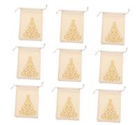 FRCOLOR 12piezas Bolsas de Obsequio de Navidad Únicas Bolsas para Embalaje de Regalos Hechas de Material de Algodón para Guardar Regalos y Usar Escenarios de Celebración de Navidad