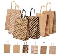 FRCOLOR 12piezas Bolsas De Obsequio De Papelería Bolsas Con Asas Para Pequeñas De Obsequio De Navidad Para Fiestas Unidades