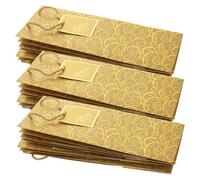 FRCOLOR 12piezas Bolsas de Obsequio para Vino Unidades con Asa para Bodas Fiestas de Vacaciones Bolsas para Botellas de Vino Tinto