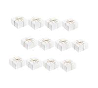 FRCOLOR 12piezas Cajas De Obsequio De Papel Kraft Con Cordel Estuches Para Envolver Regalos Caja De Obsequio Cuadrada Unidades Por Para Envoltorios De Regalos Especiales