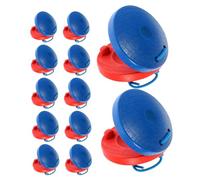 FRCOLOR 12piezas Castañuelas de Madera Orff Instrumentos de Madera para Mango para Clase de Música y Actividades de Grupo