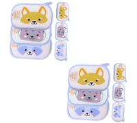 FRCOLOR 12piezas Guantes Para Bebés Esponjas De Diseño De Animales Toallas De Exfoliación Para Accesorios Divertidos y Coloridos