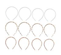 FRCOLOR 12piezas Hebilla De Diadema De Plástico Dientes Accesorios Cabello Para Diademas Dentadas Para Peinados Casuales