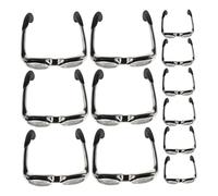 FRCOLOR 12piezas Mini Anillo Para Gafas Ajustable Anillo Abiertos Para Hombre y Mujer Llamativos Para Fiestas De Cumpleaños y Bodas