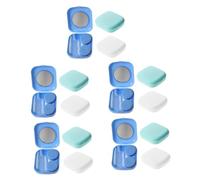 FRCOLOR 15 Juegos Estuche para Lentes De Contacto Porta Lentes De Contacto Pequeño Estuche Portátil para Lentes Herramienta para Quitar Lentes Juego De Gafas Kit De Anteojos Casos Páginas