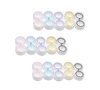 FRCOLOR 15 Piezas Estuche para Lentes de Contacto Transparente Caja para Lentes Prueba de Fugas Organizador para Guardar Unidades para Viajar y Almacenamiento Seguro