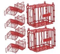 FRCOLOR 15 Piezas Mini Cerca de Plástico para Decoración DIY Accesorios de Compatibles con Animales de Juguete Modelo de Valla para Casas Miniatura