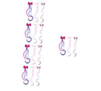 FRCOLOR 15 Piezas peluca horquilla accesorios para el cabello rizado pelo de color hair clips hair pin hair topper extensiones de cabello rosa pinzas para el cabello de colores aleación