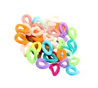 FRCOLOR 150 Piezas Clips para Hacer Joyas de Plástico Multicolor, Eslabones de Cadena Clip para Manualidades Diy, Accesorios para Pendientes y Bisutería Artesanal Color Color Aleatorio