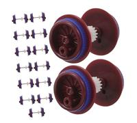 FRCOLOR 15piezas Accesorios para Maquetas De Trenes Ruedas De Coche De Juguete Mini Ruedas De Tren De Plástico para Ensamblaje DIY De Repuesto para De Eje Stem Maquetas De Coches y Trenes