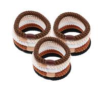 FRCOLOR 15piezas Banda Elástica de Colores Cabello Gomas Ajustables de Alta Elasticidad para Coletas Altas Accesorios Cabello para Niñas Adolescentes y Mujeres