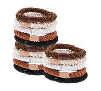 FRCOLOR 15piezas Gomas Elásticas Cabello de Colores Banda Elástica para Coletas Altas Accesorios Cabello para Niñas Mujeres y Hombres