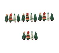 FRCOLOR 16 Piezas Clips de Pelo Navidad Árboles Tejidos Lana Suave Pinzas Lateral para Niñas Mujeres Accesorios Fiestas Navideñas