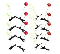 FRCOLOR 16 Pinzas Pelo para Niñas Diseño Kawaii de Brotes en Plástico y Aleación de Zinc, Accesorio Pelo Delicado Adecuado para Festivales Vida Diaria