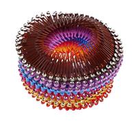 FRCOLOR 18 piezas Peines Elásticos Circulares Flexibles para Mujer Peines Deslizantes Laterales Ajustables para Cabello Natural y Pelucas Accesorios Compactos para Peinados y Recogidos