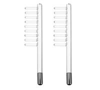 FRCOLOR 2 accesorios para dispositivos de, peine de alta frecuencia, varilla de electrodos, varilla facial de alta frecuencia, peine eléctrico, varita mágica, transparente