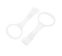 FRCOLOR 2 Anillos de Tracción para Bebés para Cuna y Parque Infantil Material Pp Blanco, Fácil Instalación y Limpieza, Accesorios para Niños en Guardería y Uso Móvil