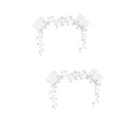 FRCOLOR 2 Diademas De Boda Con Flores De Cristal Elegantes Peinetas Para Novia Accesorio De Fiesta Para Mujer