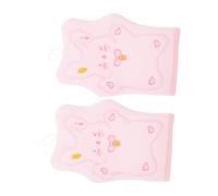 FRCOLOR 2 Guantes Exfoliantes Para El Cuerpo Guantes De Exfoliación Profunda Guantes De Baño Para Guantes De Spa Viscosa Rosa