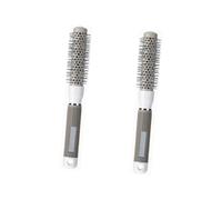 FRCOLOR 2 herramientas de peluquería, rizador, peine de pelo para mujeres, peine redondo de cerámica térmica, cepillo para el pelo, accesorios de salón, rulos para el cabello, peine de rodillo