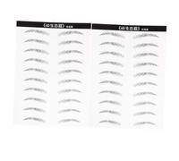 FRCOLOR 2 Hojas Pegatinas para Cejas Impermeables con Efecto Pelo para Maquillaje Natural y Fácil Aplicación para Mujeres sin Cejas de Estándar
