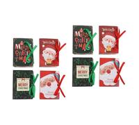 FRCOLOR 2 Juegos Caja De Cajas Suministro De Navidad Decoraciones De Pastel Giftcrad Box Caja De Dulces De Papel Contenedor De Dulces De Navidad Atasco De Papel Rojo 4 Uds * 2