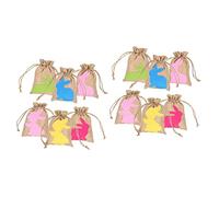 FRCOLOR 2 Juegos Conejito Mochila Con Cordón Animal De Peluche De Conejito Juguetes Decoración Pascua Decoración De Pascua Bolsas De Con Cordón Bolsa De Fiesta Paño 6 Piezas * 2