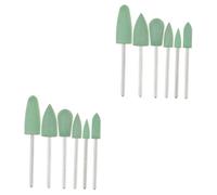 FRCOLOR 2 Juegos Conjunto De Esmalte De Uñas Falso Gel Constructor De Uñas Cortauñas Para Dedos Bits De Uñas Presione En Soporte De Uñas Paleta Clavo Green Acero Inoxidable 6 Piezas * 2