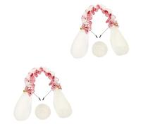 FRCOLOR 2 Juegos De Diadema Con Orejas De Conejo De Conejo Accesorios De Encaje Diademas Para Niños Diadema Con Orejas De Animal Ropa Para Salpicaduras De Sangre Accesorio De
