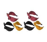 FRCOLOR 2 Juegos de Diademas de Moda con Adorable para Mujer de Ala Ancha sin Deslizamiento Amarillas Rojas Y Negras 3 Unidades