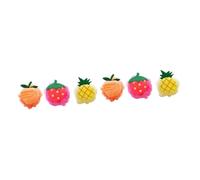 FRCOLOR 2 Juegos de Esponjas Suaves con Forma de Fruta para Baño de Bebé con Dibujos de Malla para Aplicar Gel de Fresa 3 Unidades