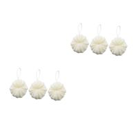 FRCOLOR 2 Juegos de Mallas Exfoliantes para con Forma de Calabaza Color Beige Material Duradero Y Exfoliante con Cuerda para Colgar (3 Unidades)