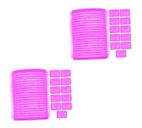 FRCOLOR 2 Juegos de Rizadores de Pelo de 30 Mm de Plástico para Mujer Herramienta de Peinado Adhesivos sin para Rizar El Cabello con Textura 12 Unidades