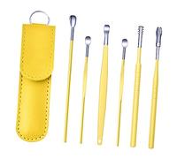 FRCOLOR 2 Juegos juego de herramientas para quitar orejas earwax remover earwax removal kit selección de oreja portátil juego de púas para orejas eliminación de cerumen pala para la oreja