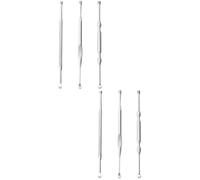 FRCOLOR 2 Juegos Limpiador Pick Spoon Digger Spray Drops Picks Wax Remover Spoon Kit De Cuchara Protectores De Cerumen Acero Inoxidable Plata 3 piezas * 2