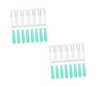 FRCOLOR 2 Juegos Palo De Succión De Lentes De Herramienta Para Quitar Lentes Ventosa Para Lentes Émbolo De Rgp Removedor De Ojos Gel De Sílice Green 15 Uds * 2