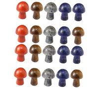 FRCOLOR 2 Juegos Seta De Cristal Kit De Cultivo De Setas Mini Setas Para Miniatura Planta En Forma De Hongo Decoración Del Tanque De Peces De Setas Hongo De Hadas Piedra Natural 10 Uds * 2